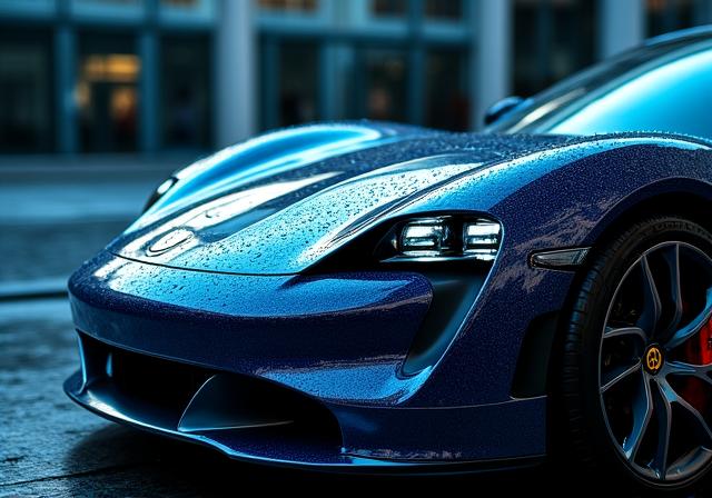 Shiny luxury car after a premium wash